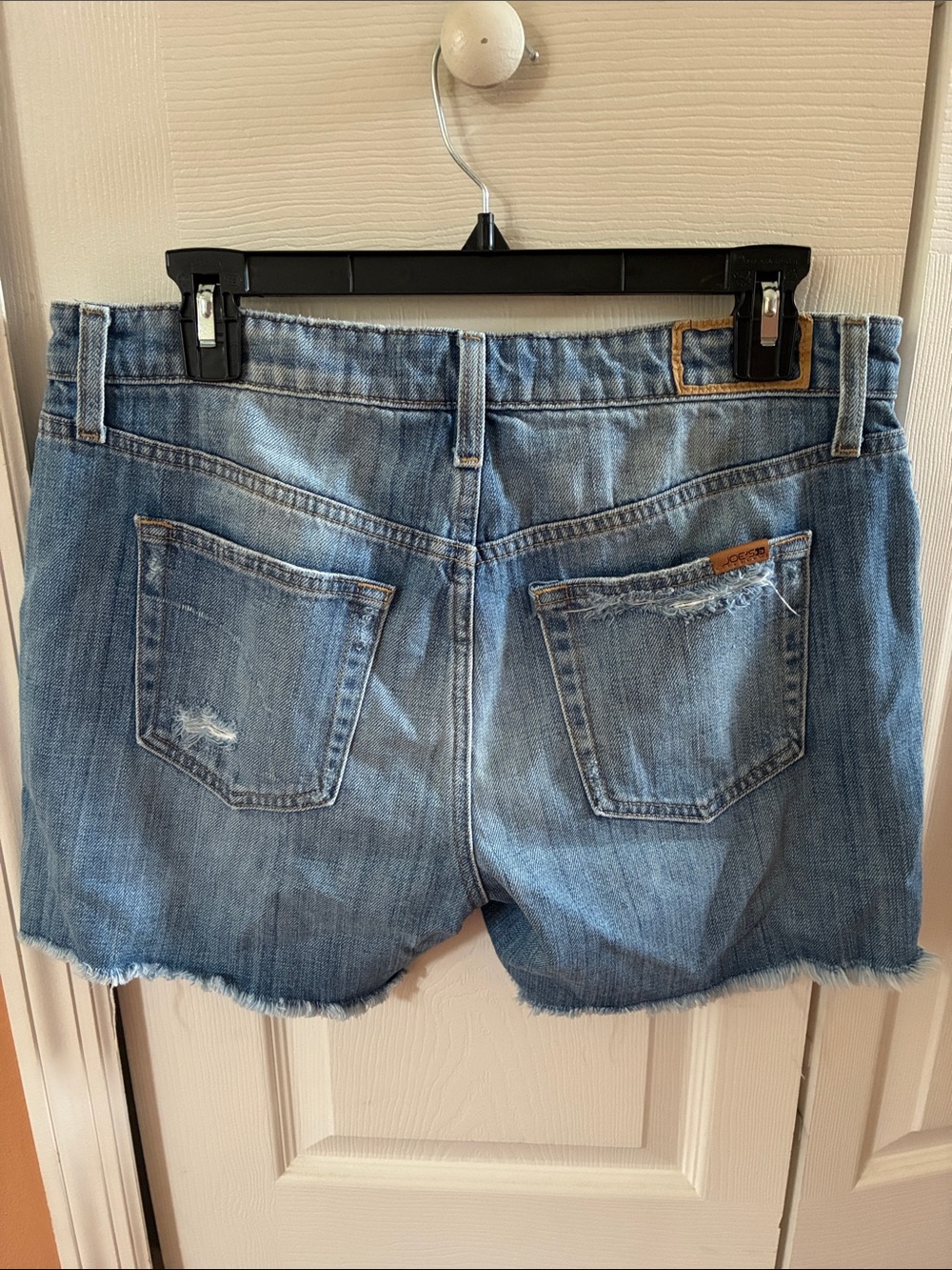 Joe's Jeans Light Blue Distressed Denim Shorts - Picture 5 of 11